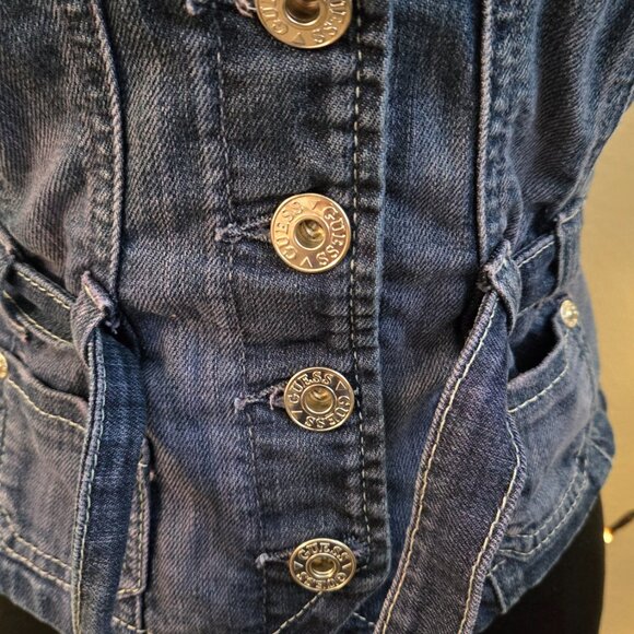 Guess Jeans - Medium Jean Vest  - EUC - Picture 3 of 4